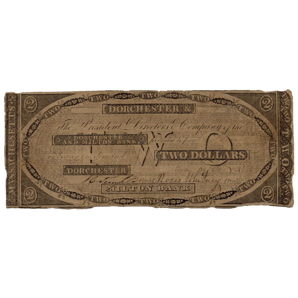 Dorchester and Milton Bank $2 Gold & Silver Pawn Shop