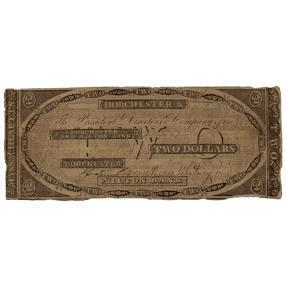 Dorchester and Milton Bank $2 Gold & Silver Pawn Shop