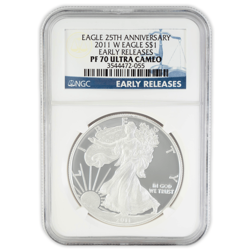 2011 W Eagle S$1 25th Anniversary PF 70 Ultra Cameo NGC Gold & Silver Pawn Shop