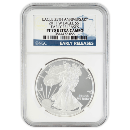 2011 W Eagle S$1 25th Anniversary PF 70 Ultra Cameo NGC Gold & Silver Pawn Shop