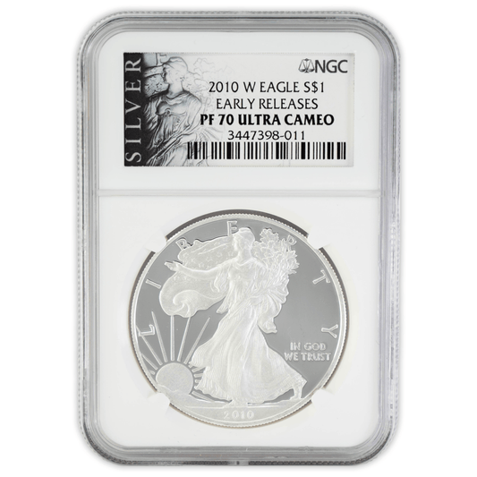 2010 W Eagle S$1 PF 70 Ultra Cameo NGC Gold & Silver Pawn Shop