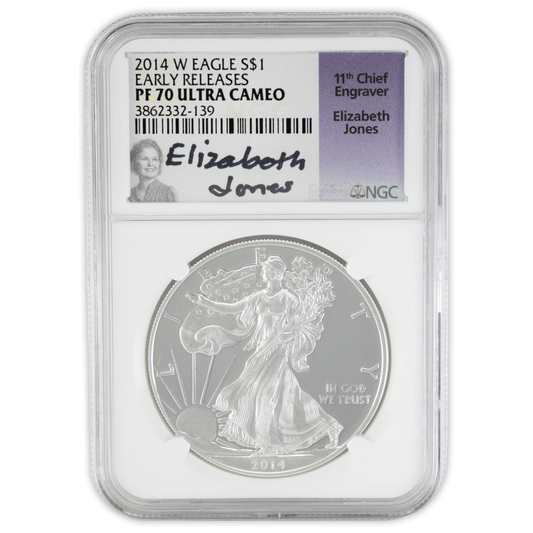 2014 W Eagle S$1 PF 70 Ultra Cameo NGC Gold & Silver Pawn Shop