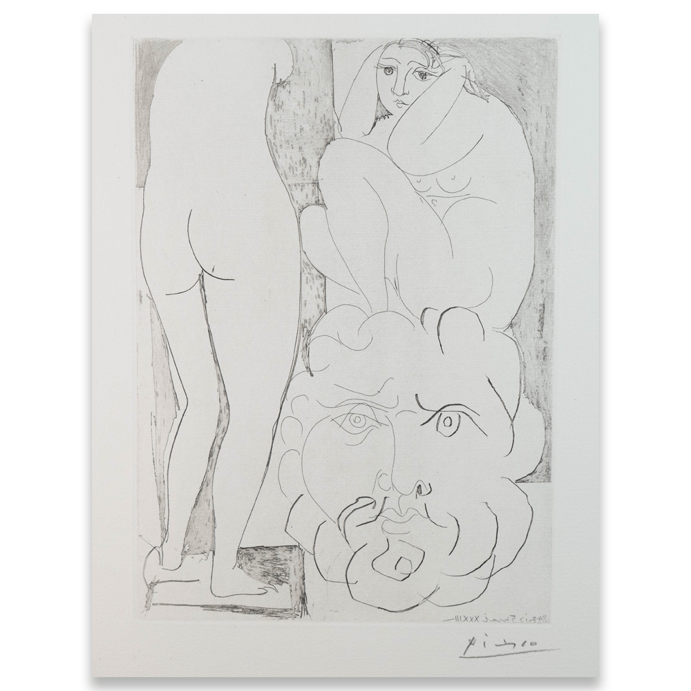 Detailed partial view of Vollard suite etching