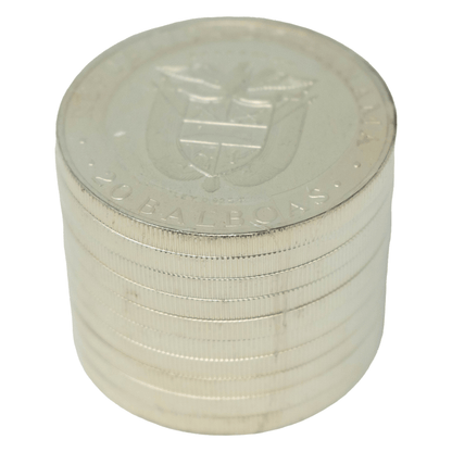 Republic of Panama 20 Balboas Uncirculated 3.85 Oz Silver Coins Gold & Silver Pawn Shop Set of 10 w/ Box
