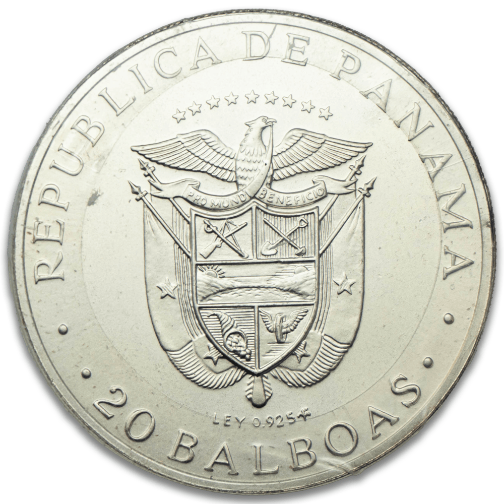 Republic of Panama 20 Balboas Uncirculated 3.85 Oz Silver Coins Gold & Silver Pawn Shop