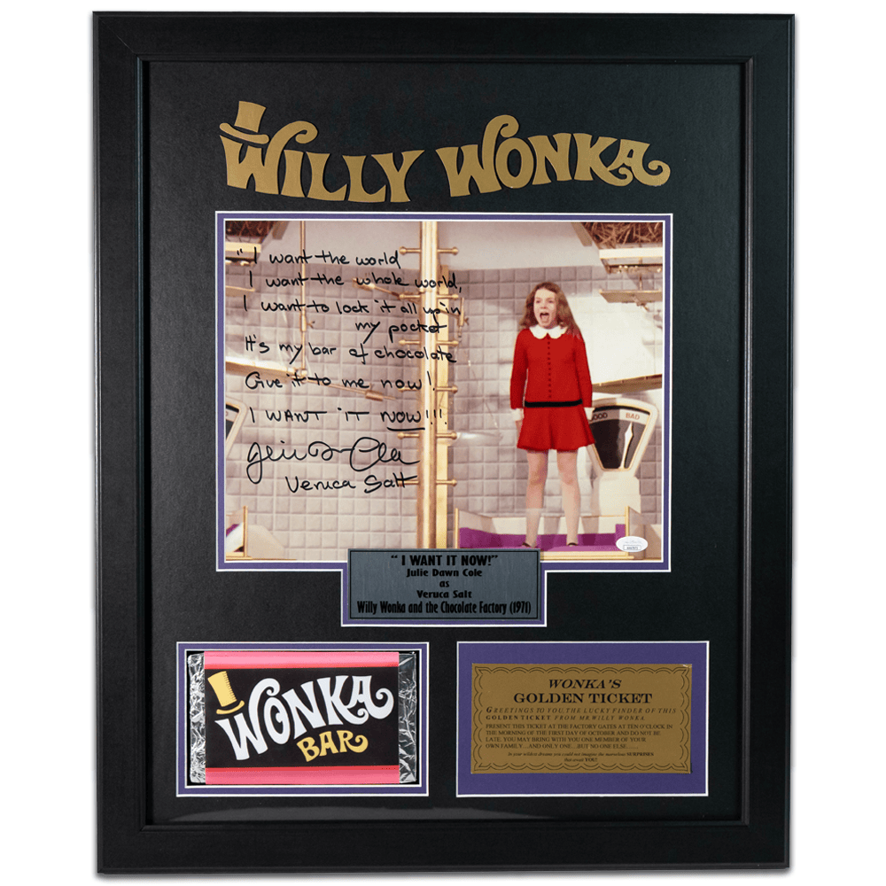 Willy Wonka Julie Dawn Signed Memorabilia Gold & Silver Pawn Shop