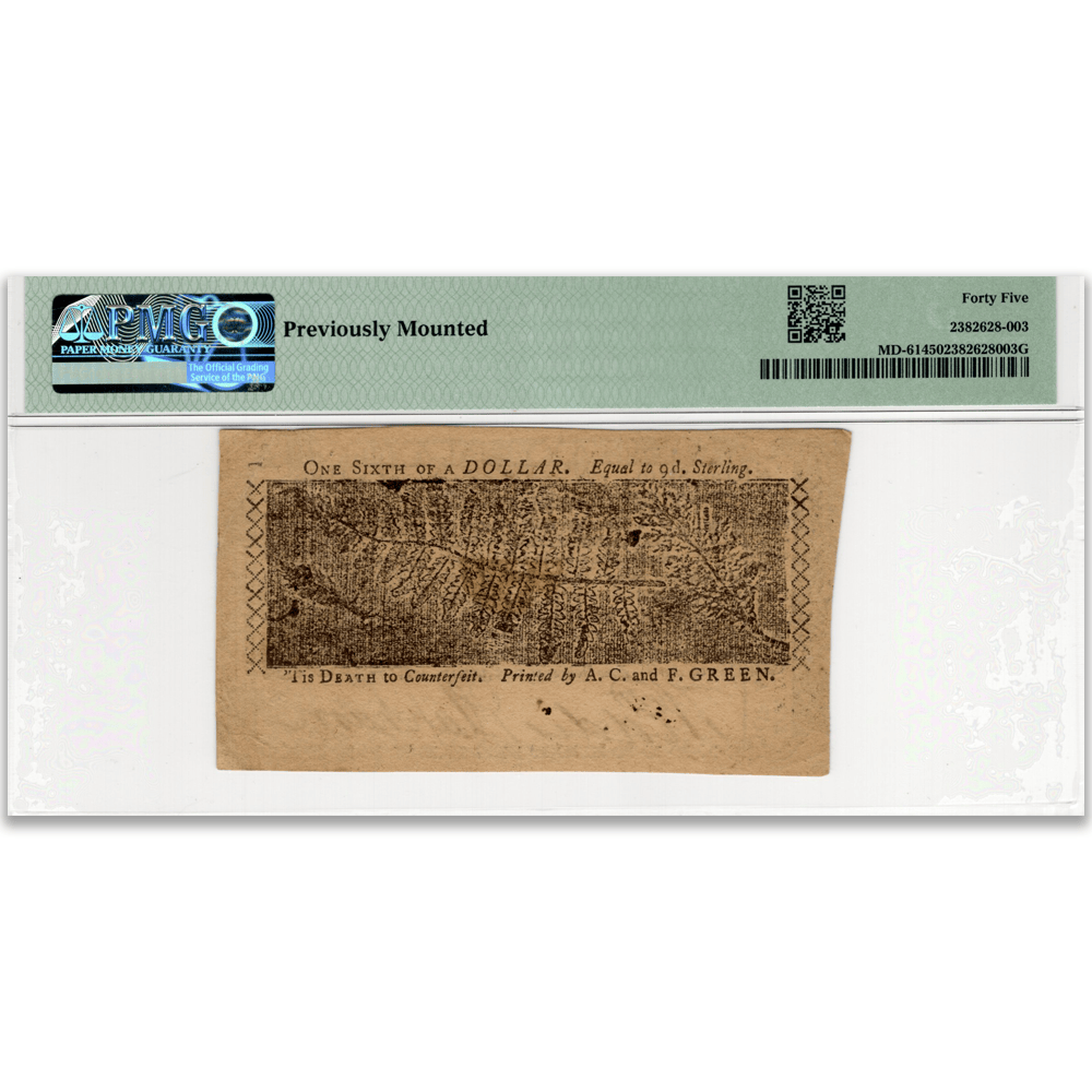 1774 Maryland Colonial Currency PMG Graded Gold & Silver Pawn Shop