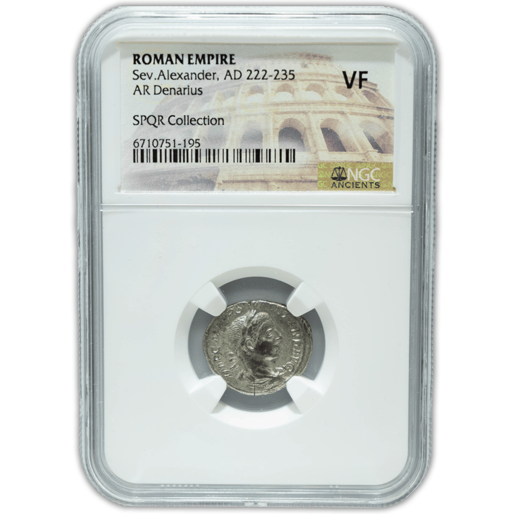 Roman Empire Sev. Alexander, AD 222-235 VF NGC Gold & Silver Pawn Shop