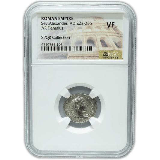 Roman Empire Sev. Alexander, AD 222-235 VF NGC Gold & Silver Pawn Shop