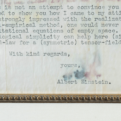 Pair of Albert Einstein Signed Letters G S Pawn