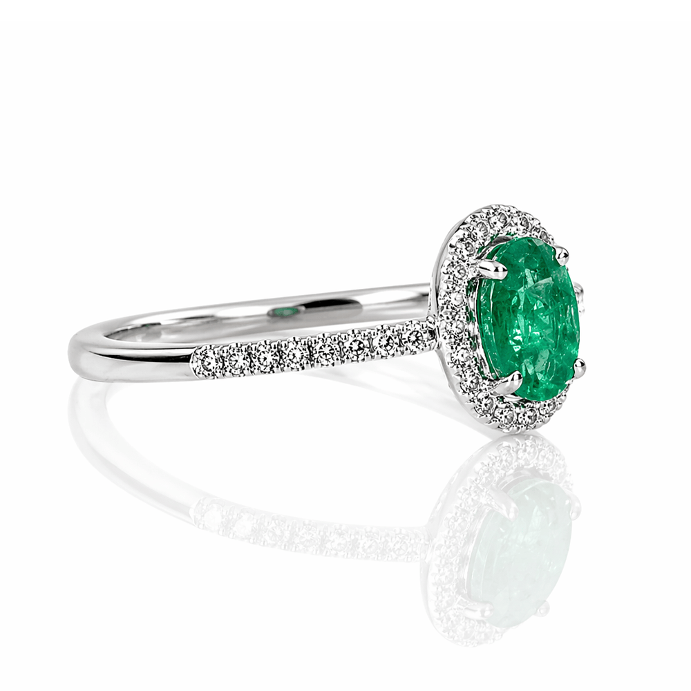 Emerald & Diamond Halo Ring .47CT Emerald
Gold & Silver Pawn Shop