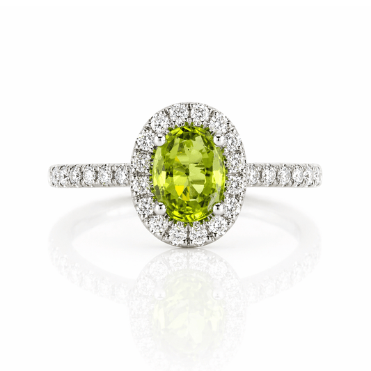 14K Peridot & Diamond Halo Ring
Gold & Silver Pawn Shop