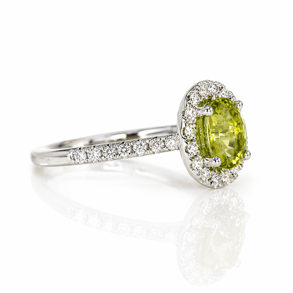 14K Peridot & Diamond Halo Ring
Gold & Silver Pawn Shop