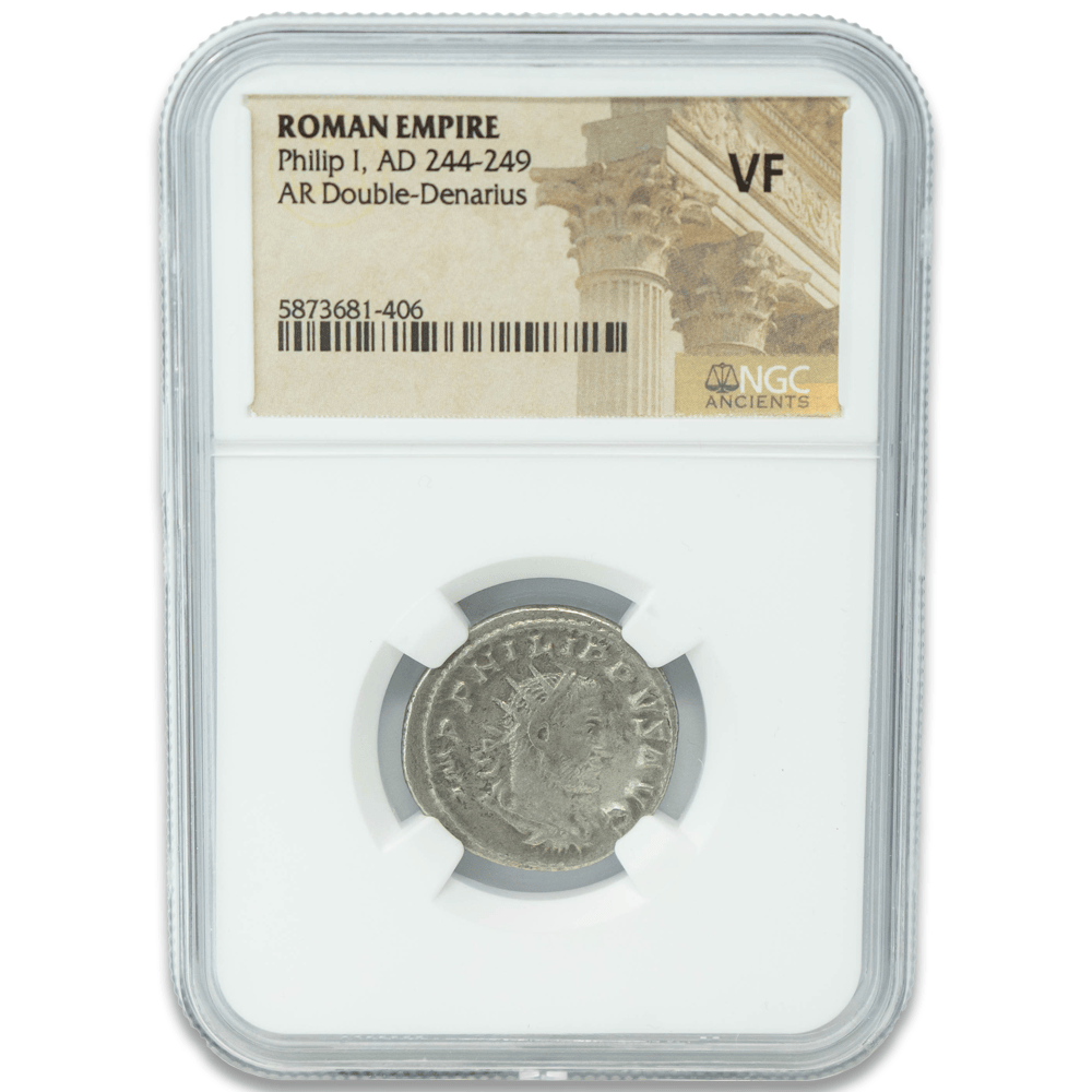 Roman Empire Philip I AD 244-249 AR Double-Denarius VF Gold & Silver Pawn Shop