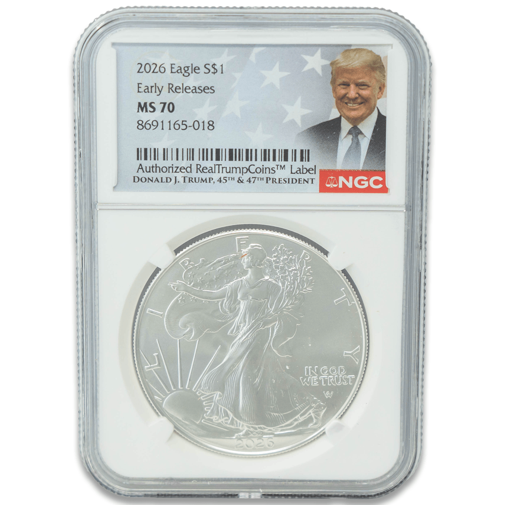 2026 Eagle S$1 Early Releases MS70 Trump Label NGC Gold & Silver Pawn Shop