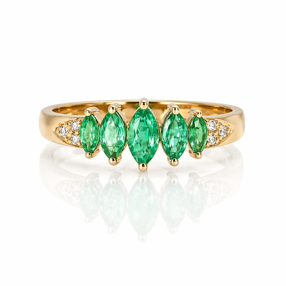 Emerald & Diamond Band Ring .60CTW Emeralds
Gold & Silver Pawn Shop