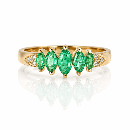 Emerald & Diamond Band Ring .60CTW Emeralds
Gold & Silver Pawn Shop