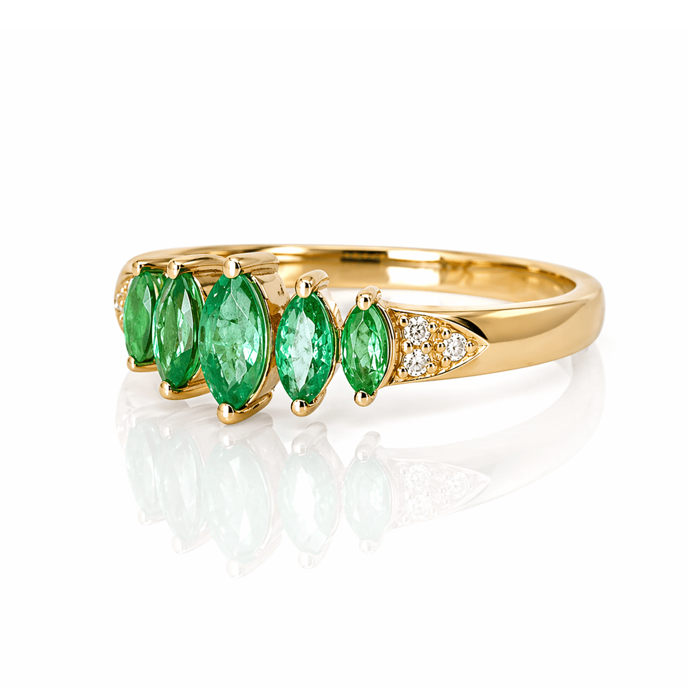 Emerald & Diamond Band Ring .60CTW Emeralds
Gold & Silver Pawn Shop