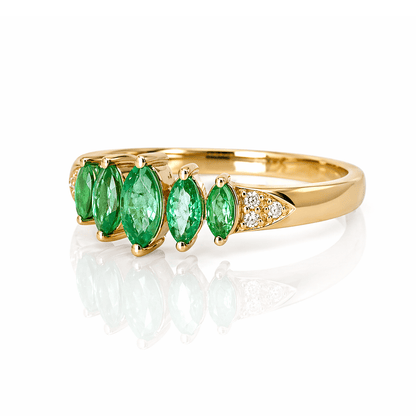 Emerald & Diamond Band Ring .60CTW Emeralds
Gold & Silver Pawn Shop