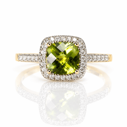 Peridot & Diamond Halo Ring 1.32CT Center
Gold & Silver Pawn Shop