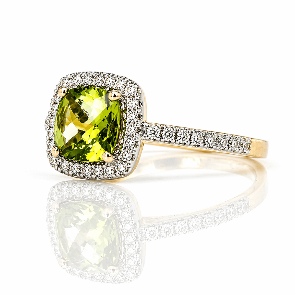 Peridot & Diamond Halo Ring 1.32CT Center
Gold & Silver Pawn Shop