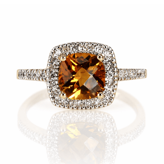 Cushion-Cut Citrine Halo Ring
Gold & Silver Pawn Shop