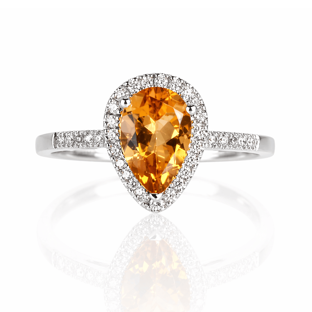 Citrine & Diamond Halo Ring
Gold & Silver Pawn Shop