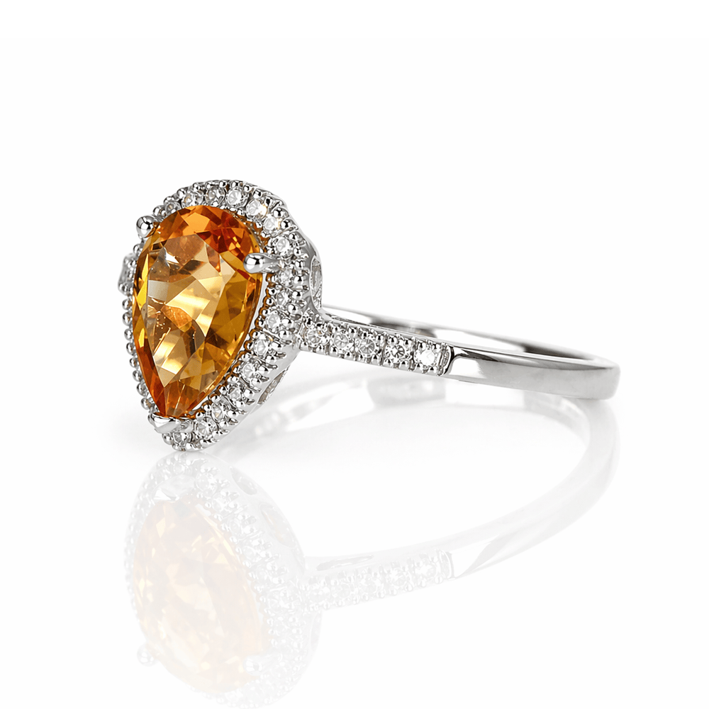 Citrine & Diamond Halo Ring
Gold & Silver Pawn Shop