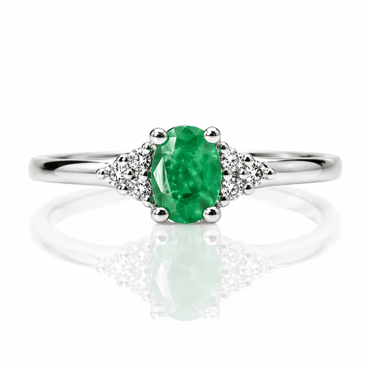 Oval Emerald & Diamond Accent Ring .40CT Emerald
Gold & Silver Pawn Shop