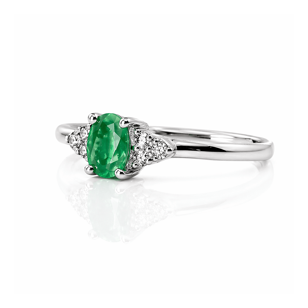 Oval Emerald & Diamond Accent Ring .40CT Emerald
Gold & Silver Pawn Shop