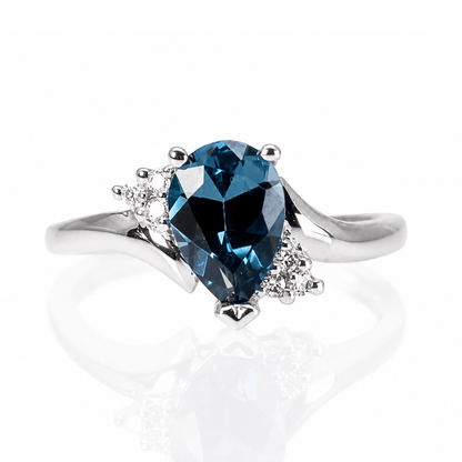 10K White Gold London Blue Topaz Diamond Accent Ring
Gold & Silver Pawn Shop