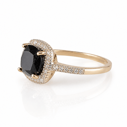 10K Yellow Gold Black Onyx & Diamond Halo Ring
Gold & Silver Pawn Shop