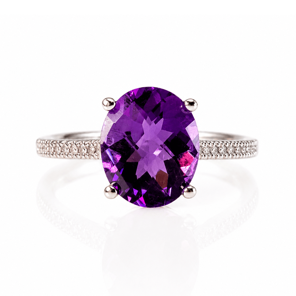 14K White Gold Amethyst & Diamond Ring
Gold & Silver Pawn Shop