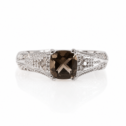10K White Gold Smoky Quartz & Diamond Accent Ring
Gold & Silver Pawn Shop