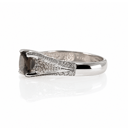 10K White Gold Smoky Quartz & Diamond Accent Ring
Gold & Silver Pawn Shop