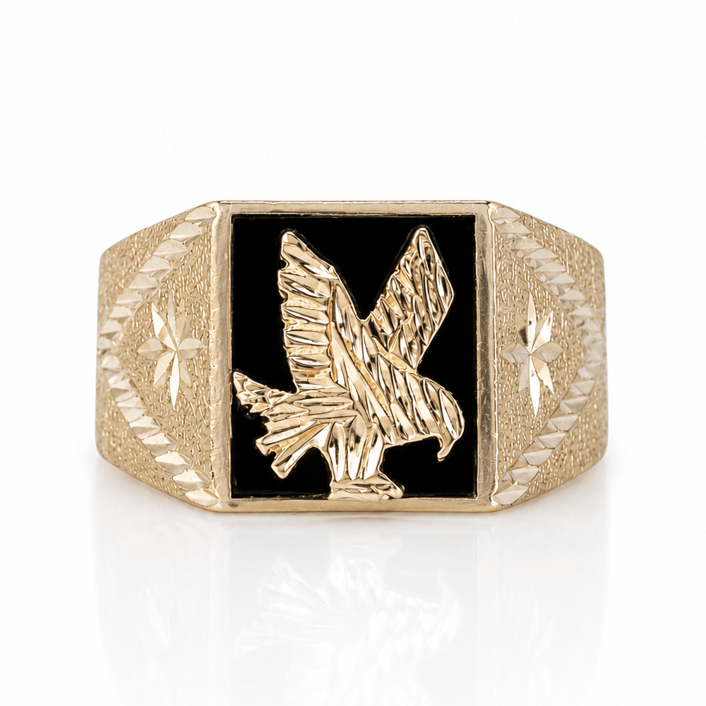 10K Yellow Gold Black Onyx Eagle Signet Ring
Gold & Silver Pawn Shop