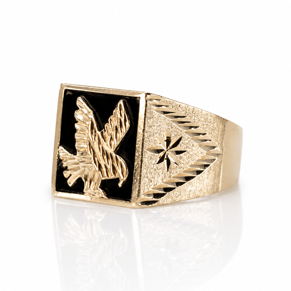10K Yellow Gold Black Onyx Eagle Signet Ring
Gold & Silver Pawn Shop