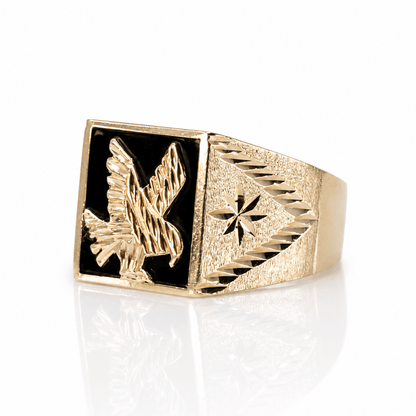 10K Yellow Gold Black Onyx Eagle Signet Ring
Gold & Silver Pawn Shop
