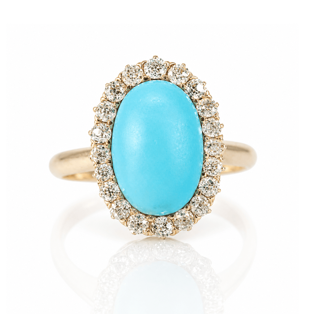 10K Yellow Gold Blue Stone & Diamond Halo Ring
Gold & Silver Pawn Shop