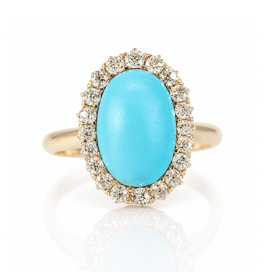 10K Yellow Gold Blue Stone & Diamond Halo Ring
Gold & Silver Pawn Shop
