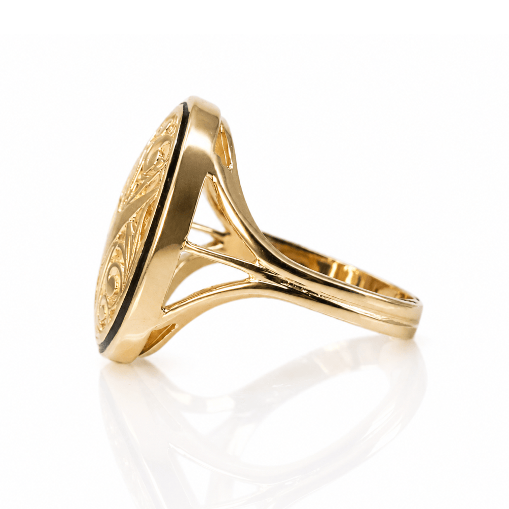 14K Yellow Gold Oval Floral Filigree Statement Ring
Gold & Silver Pawn Shop