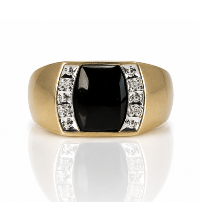 10K Yellow Gold Black Onyx & Diamond Men's Ring
Gold & Silver Pawn Shop