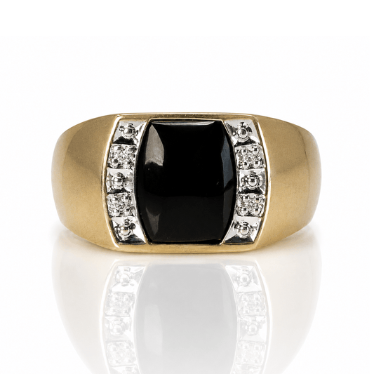 10K Yellow Gold Black Onyx & Diamond Men's Ring
Gold & Silver Pawn Shop