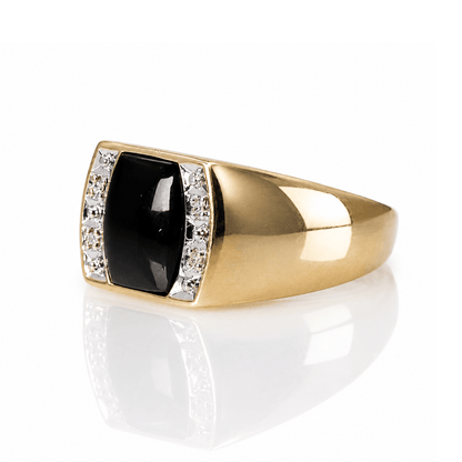 10K Yellow Gold Black Onyx & Diamond Men's Ring
Gold & Silver Pawn Shop