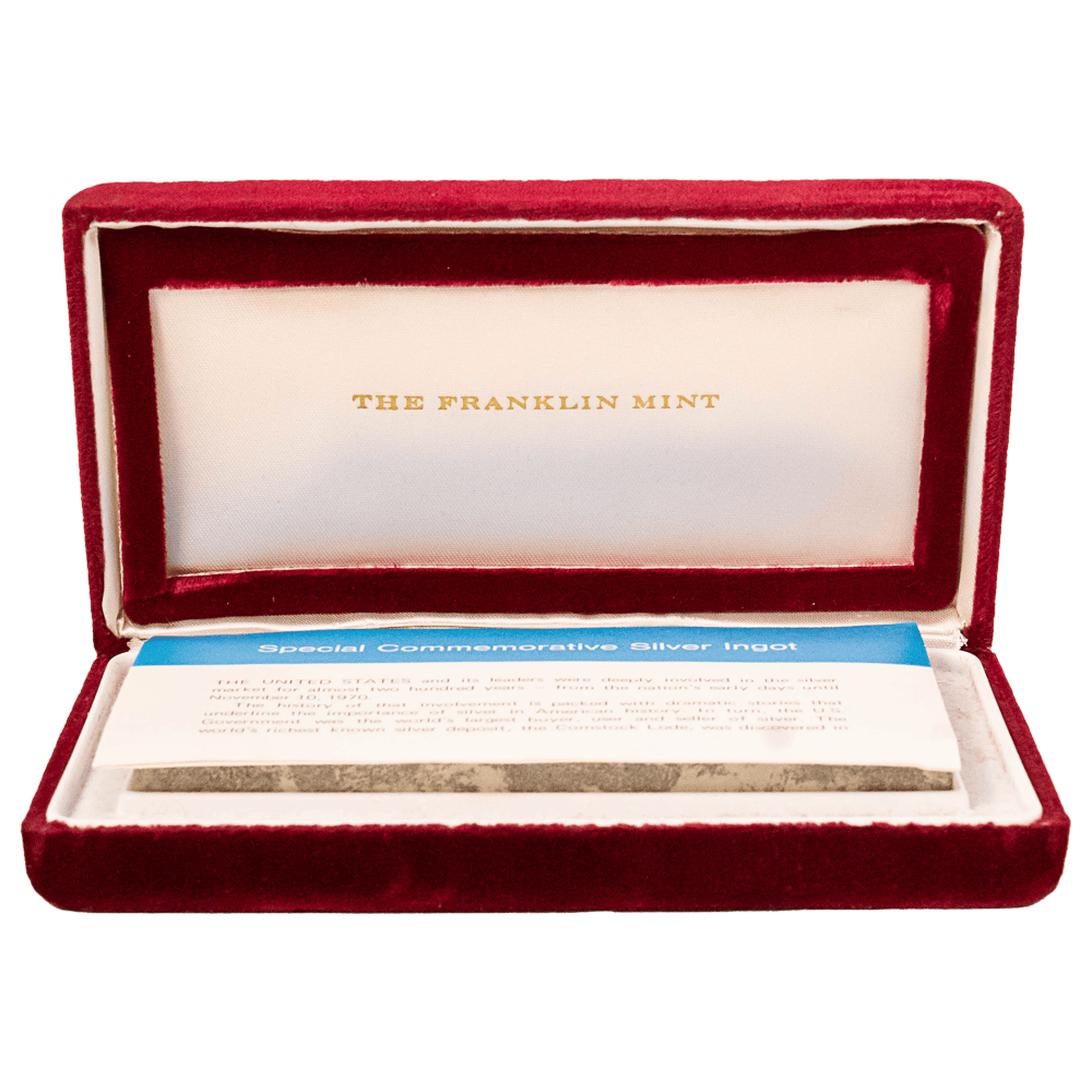 Franklin Mint 10,000 Grains Sterling Silver U.S. Treasury Commemorative Ingot
Gold & Silver Pawn Shop
