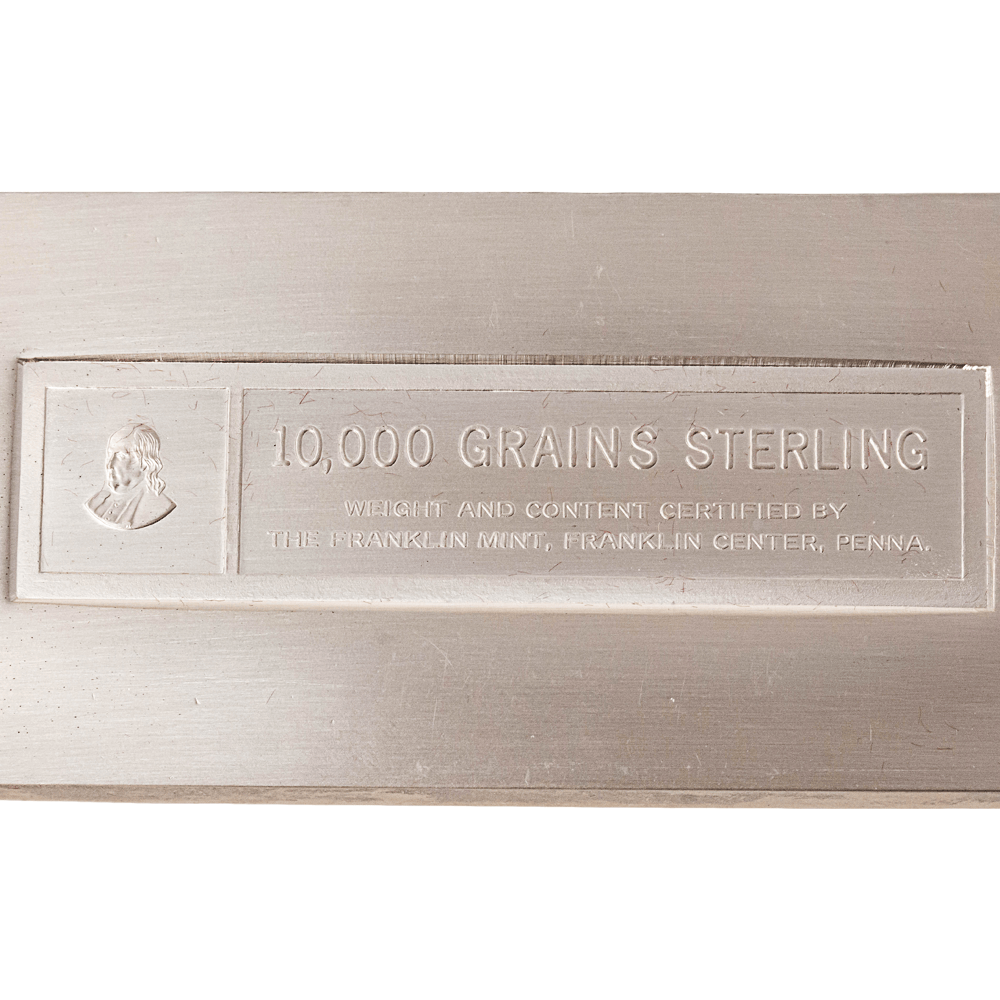 Franklin Mint 10,000 Grains Sterling Silver U.S. Treasury Commemorative Ingot
Gold & Silver Pawn Shop