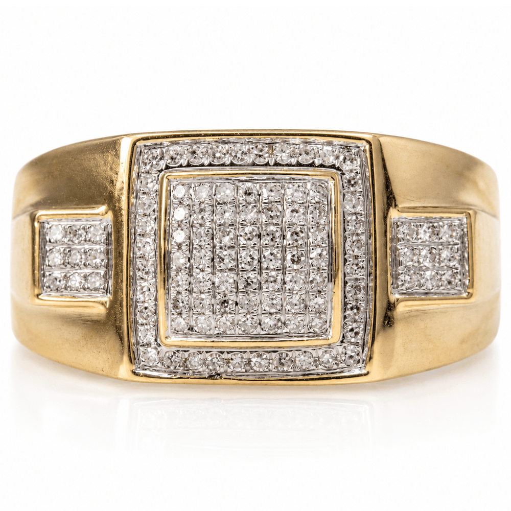 10K Yellow Gold Square Diamond Cluster Men's Ring
Gold & Silver Pawn Shop