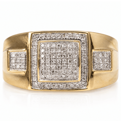 10K Yellow Gold Square Diamond Cluster Men's Ring
Gold & Silver Pawn Shop