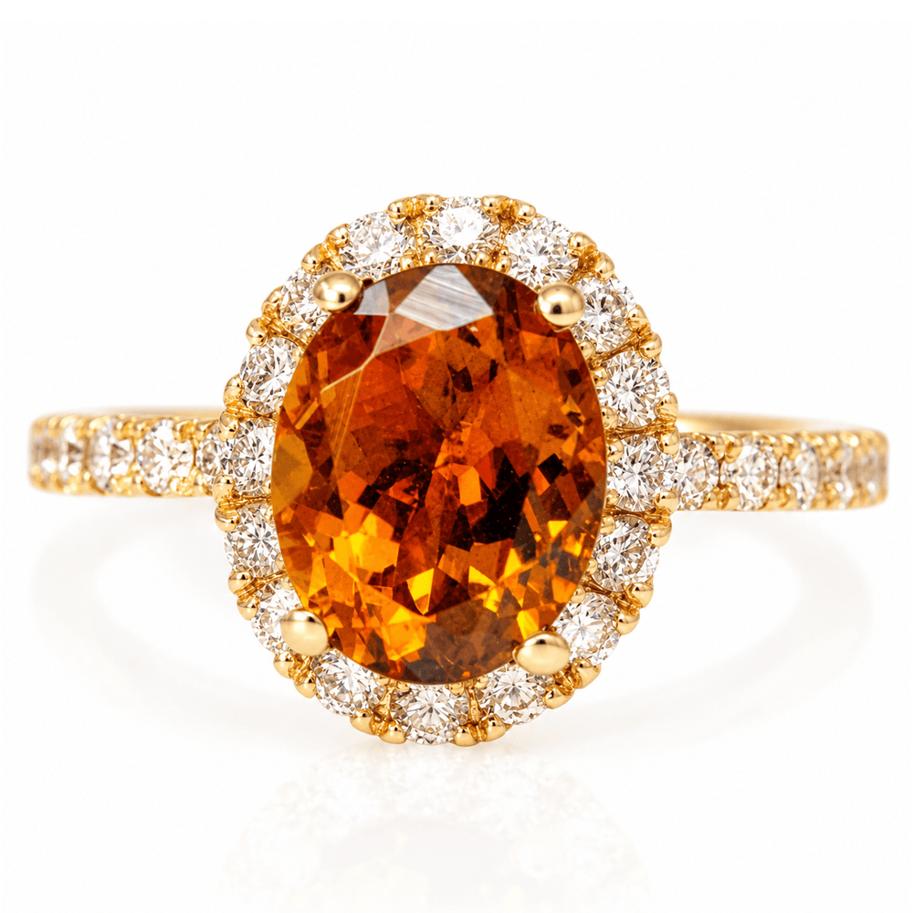14K Yellow Gold Oval Tourmaline Diamond Halo Ring
Gold & Silver Pawn Shop