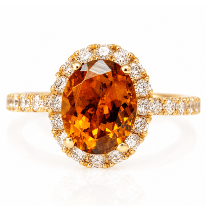 14K Yellow Gold Oval Tourmaline Diamond Halo Ring
Gold & Silver Pawn Shop